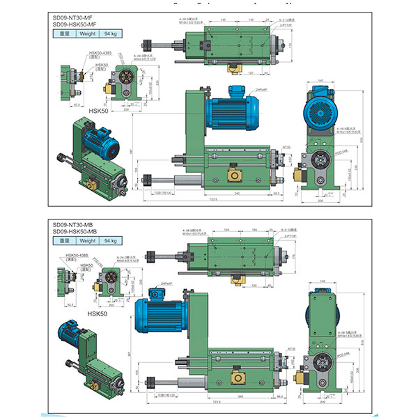 DrillingMilling-Spindle-Head–Hydraulic-Type-2